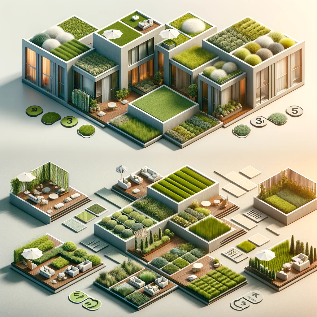 نجيل صناعي للروف والأسطح في مصر – خامات مناسبة للمساحات الخارجية مع اختلاف الملمس واللون